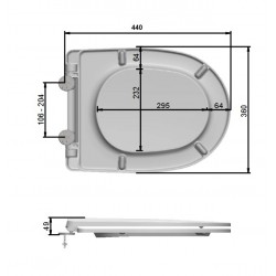 GROHE ESSENCE DESKA SEDESOWA MKW WOLNOOPADAJACA DUROPLASTOWA ANTYBAKTERYJNA