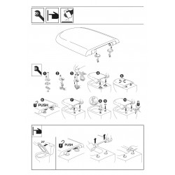 DURAVIT D-CODE DESKA SEDESOWA MKW WOLNOOPADAJĄCA WYPINANA DUROPLASTOWA ANTYBAKTERYJNA