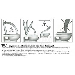 DESKA WOLNOOPADAJACA CERSANIT PURE K98-0102 ANTYBAKTERYJNA BIAŁA