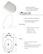 ROCA INSPIRA ROUND DESKA SEDESOWA MKW WOLNOOPADAJĄCA
