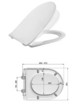 MASSI DECOS SLIM DESKA SEDESOWA MKW WOLNOOPADAJĄCA DUROPLASTOWA WYPINANA