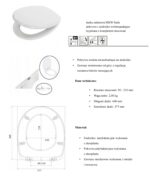 CERSANIT DELFI NA KLIK DESKA SEDESOWA DUROPLASTOWA ANTYBAKTERYJNA