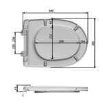 GROHE ESSENCE DESKA SEDESOWA MKW WOLNOOPADAJACA DUROPLASTOWA ANTYBAKTERYJNA