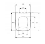 KOŁO MODO DESKA SEDESOWA MKW WOLNOOPADAJĄCA DUROPLASTOWA O