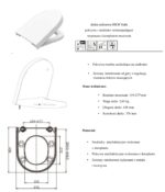 DURAVIT STARCK 2 DESKA SEDESOWA MKW WOLNOOPADAJĄCA WYPINANA DUROPLASTOWA ANTYBAKTERYJNA