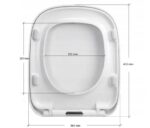 GEBERIT FANTASIA DESKA SEDESOWA WOLNOOPADAJĄCA WYPINANA DUROPLASTOWA