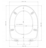 DESKA WC CZARNA WOLNOOPADAJĄCA DUROPLASTOWA DO CERAMIKI KOŁO LAVITA ROCA CERSANIT MITO
