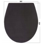DESKA WC CZARNA WOLNOOPADAJĄCA DUROPLASTOWA DO CERAMIKI KOŁO LAVITA ROCA CERSANIT MITO
