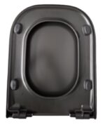 DESKA WOLNOOPADAJĄCA CZARNA MATOWA DO ROCA GAP DUROPLASTOWA ANTYBAKTERYJNA