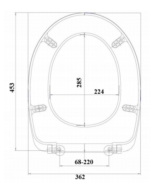 DESKA SEDESOWA WOLNOOPADAJACA DO CERAMIKI ROCA CARMEN CZARNY MAT - obrazek 6