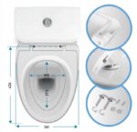 DESKA SEDESOWA DO CERSANIT ARENA WOLNO OPADAJĄCA DUROPLASTOWA ANTYBAKTERYJNA - obrazek 4