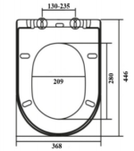 DESKA SEDESOWA DO ROCA GIRALDA WOLNO OPADAJĄCA WYPINANA ANTYBAKTERYJNA - obrazek 8