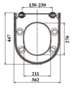 DESKA SEDESOWA DO ROCA NEXO WOLNOOPADAJĄCA WYPINANA DUROPLASTOWA - obrazek 3