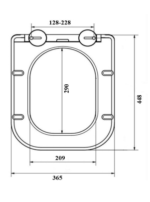 DESKA SEDESOWA DO ROCA DEBBA WOLNO OPADAJĄCA DUROPLASTOWA WYPINANA - obrazek 3